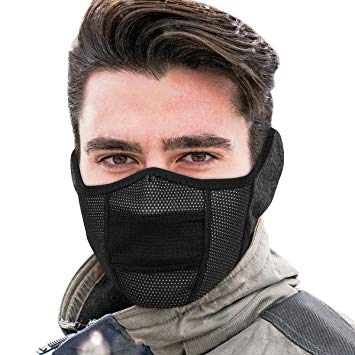 KINGBIKE Balaclava Ski Face Mask Windproof Waterproof Warm Hood for Men Women (Half Face Mask)