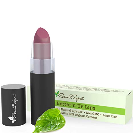 Better'n Ur Lips Vegan Lipstick (POPPIN PLUM) | 100% Natural | Organic | Gluten Free | Cruelty Free | Vegan | Lead Free | Paraben Free | Petroleum Free | Healthy Color that's Good for your Lips!