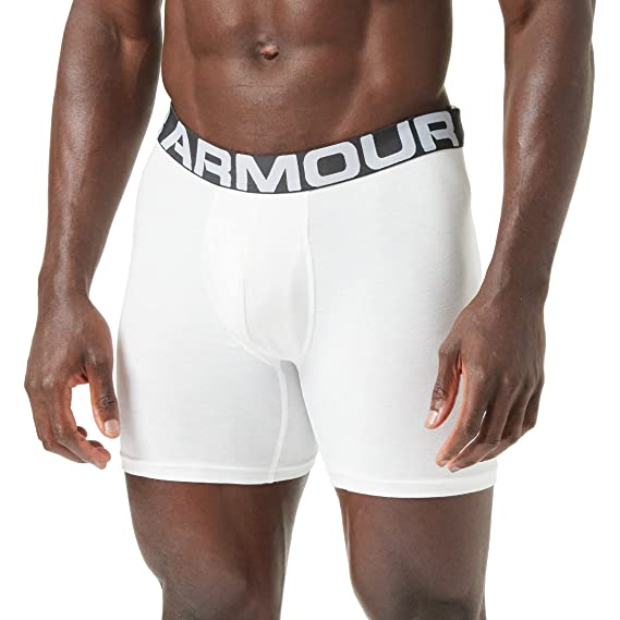 Under Armour Men's Charged Cotton 6-inch Boxerjock 3-Pack