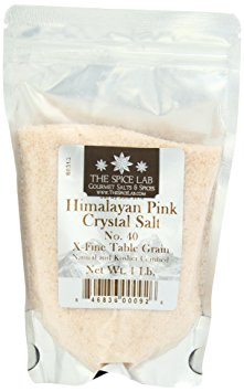 The Spice Lab's Pure Himalayan Natural Unprocessed Culinary Crystal Salt - 1 Pound - Finely Ground .5mm