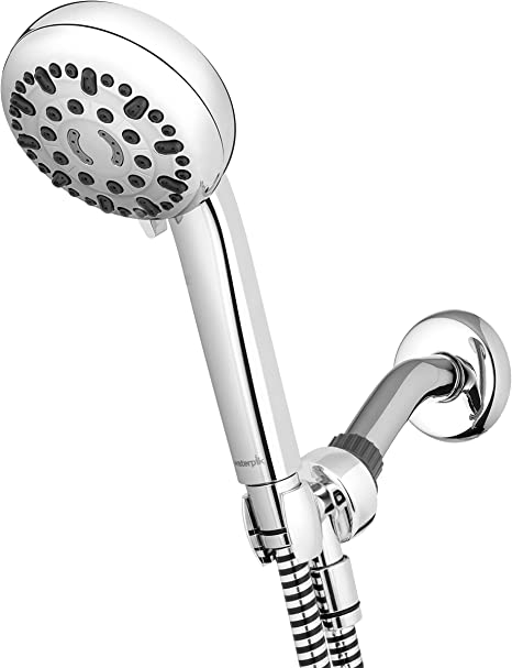 Waterpik 7-Mode Adjustable High Low Mount Hand Held Shower Head with PowerPulse Therapeutic Massage, Chrome, XML-763E