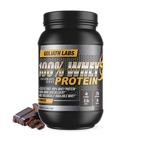 ⧫ 100% Whey Protein Powder 10 lb by Goliath Labs (Chocolate)