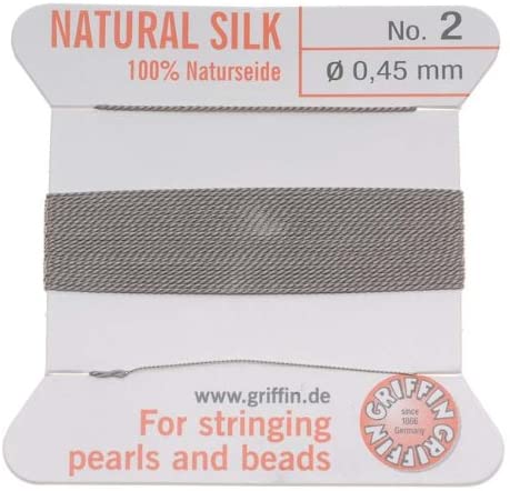 Griffin Beading Cord, Silver Gray