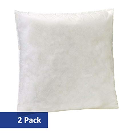 AmazonBasics Pillow Insert - 16-Inch Square, 2-Pack