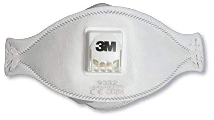 3M Aura 9332  Disposable Respirator FFP3 – Practical 3-panel design for improved facial movement and low breathing resistance disposable mask