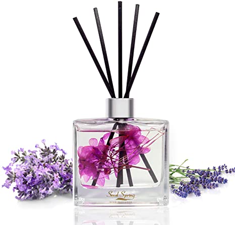 Seed Spring Reed Diffuser Lavender Aromatherapy Oil Effectively Improves Sleep soothes Mood and stabilizes Nerves Home Decoration and Office Decoration Perfume and Gifts 6.7oz （200ml）