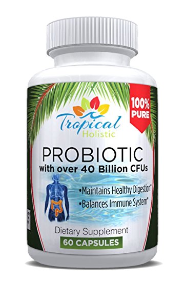 Probiotics 40 Billion CFU Supplement with MAKTrek, Potent & Effective Dr. Recommended Strains. Dairy Free acidophilus best for Women & Men with for Digestion,Constipation,IBS,Yeast & Immune System