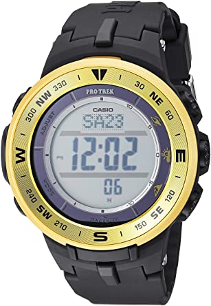 Casio Men's ProTrek Stainless Steel Quartz Watch with Resin Strap, Black, 24 (Model: PRG-330-9ACR)