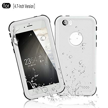 Redpepper Waterproof Case for iPhone 6/6s, Full Sealed Underwater Protective Cover, Shockproof, Snowproof and Dirtproof for Outdoor Sports - Diving, Swimming, Running, Skiing, Climbing (White)