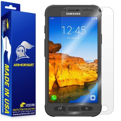 Galaxy S7 Active Screen Protector by ArmorSuit MilitaryShield® Lifetime Replacements - Full Coverage Anti-Bubble Ultra HD Screen Protector for Samsung Galaxy S7 Active