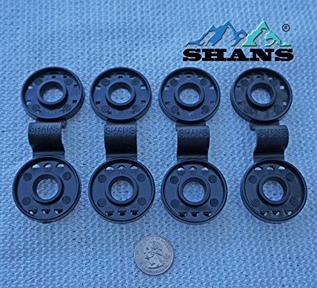 SHANS Shade Cloth Fabric Clips 20-Count, Multicolor (Black)