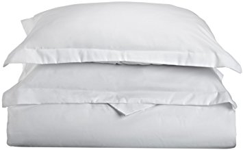 Lamma Loe's Silky Soft Solid Microfiber Luxury 3-Piece Duvet Cover Set, Includes Pillow Shams-King, White