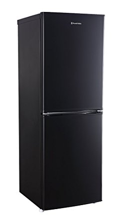 Russell Hobbs Freestanding 144cm Tall Fridge Freezer, A  Rating, 156 Litre Net Capacity, Black, Reversible Doors, RH50FF144B