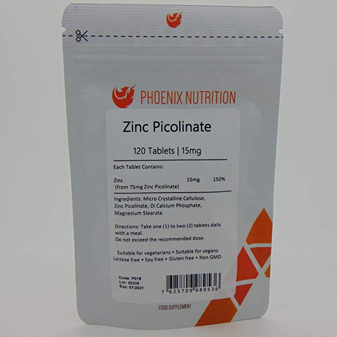 Zinc Picolinate 15mg x 120 Tablets