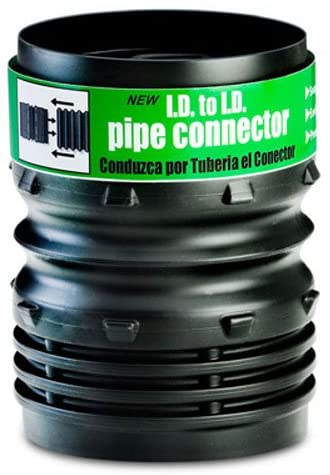 Flex-Drain ADP53302 I.D. to 4-Inch I.D. Pipe Connector, Landscaping Drain Pipe Adapter