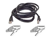 Belkin RJ45 Category-5e Snagless Ethernet Patch Cable (Black, 3 Feet)