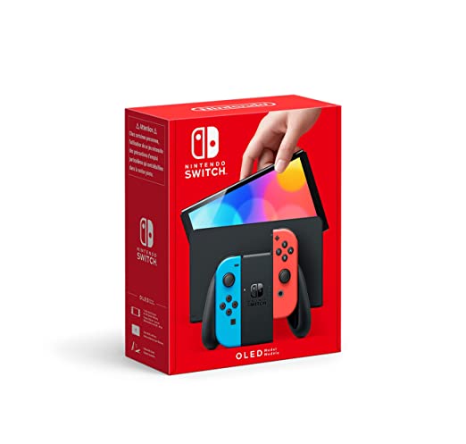 Nintendo Switch (OLED Model) - Neon Blue/Neon Red