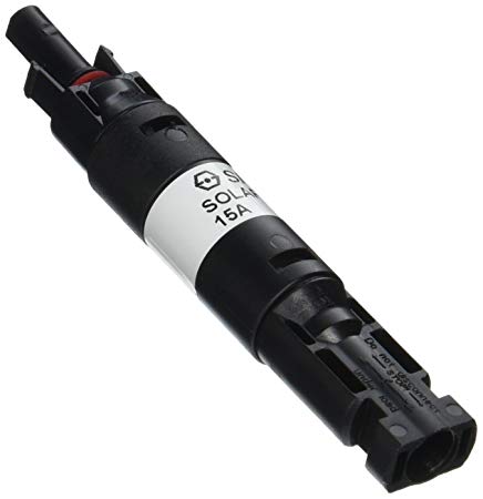 Renogy 15A MC4 Waterproof in-Line Fuse Holder w/Fuse