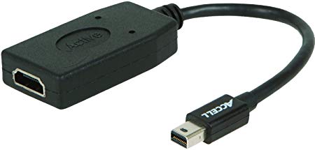 Accell Mini DisplayPort 1.2 to HDMI 1.4 Active Adapter - 4K UHD @30Hz, 2560x1600@60Hz - Poly Bag Package