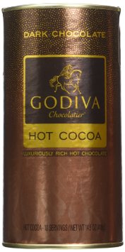 GODIVA Chocolatier Dark Chocolate Hot Cocoa Canister