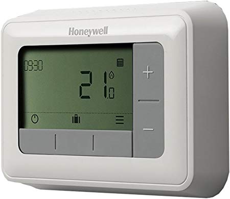 Honeywell T4H110A1021 T4 7 Day Programmable Thermostat, 230 V, White