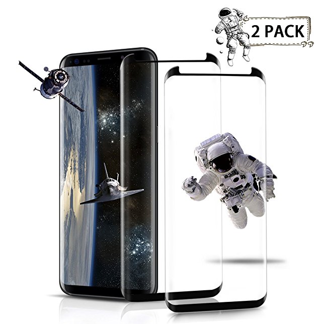 Lupaava Galaxy S8 Screen Protector [2Pack] Premium Tempered Glass Anti-Scratch Anti-Bubble, Clear (S8 \ 2Pack)