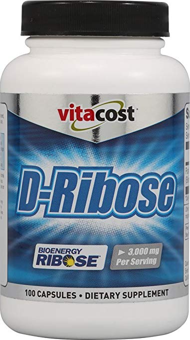 Vitacost D-Ribose Bioenergy Ribose -- 3000 mg per serving - 100 Capsules