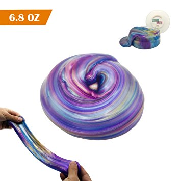 Jumbo Galaxy Slime Satisfying Slime Scented Stress Relief Sludge Toy for Kids and Adults Soft and Non-sticky 6.8 OZ