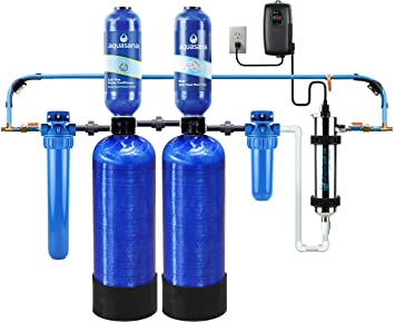 Aquasana EQ-Well-UV-PRO-AST 500,000 Gallon Well Water Whole House Filter with Salt-Free Softener and UV Filtration