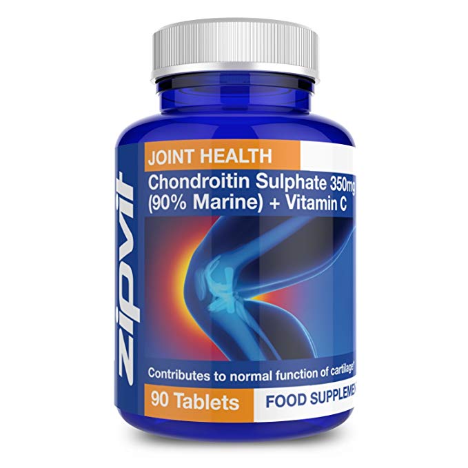 Chondroitin Sulphate 350mg (90% Marine) | 90 Tablets | Highest Quality GMP Manufactured | Arthritis & Joint Health | Supports Normal Cartilage Function