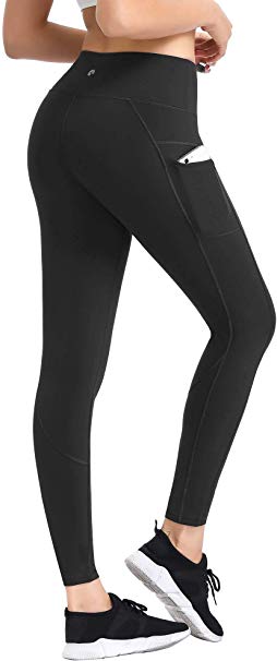 LifeSky Yoga Pants for Women, Comfy High Waisted Leggings with Pockets, Tummy Control Elastic 4 Way Stretch Fabric