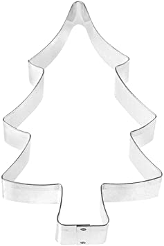 Fox Run Christmas Tree Cookie Cutter, 5-Inch, Stainless Steel