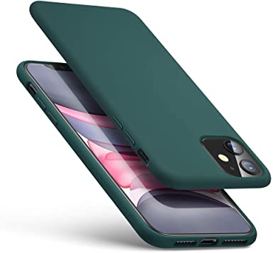 ESR Yippee Color Soft Case for iPhone 11, Liquid Silicone Rubber Case Cover [Comfortable Grip] [Screen & Camera Protection] [Velvety-Soft Lining] [Shock-Absorbing] for iPhone 11 6.1-Inch - Green