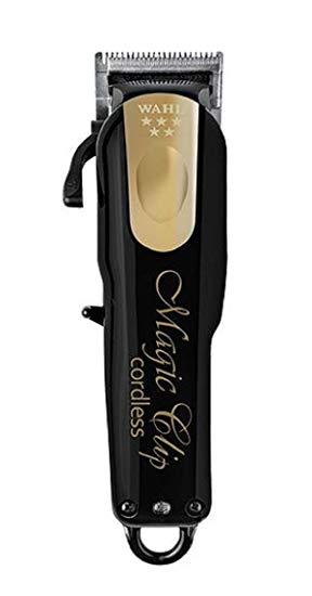 Wahl Professional 5-Star Limited Edition Black & Gold Cordless Magic Clip #8148-100 – Great for Barbers and Stylists – Precision Cordless Fade Clipper Loaded with Features