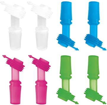 The Mass Replacement Bite Valve Set for CamelBack Eddy Kids Water Bottle 8pack (Colorful 8Pack)