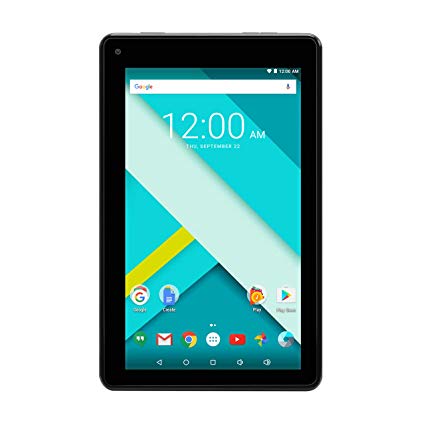 High Performance RCA 7 Inch 1GB RAM 16G Tablet MTK Quad Core Dual Camera Touch IPS Screen 1024 x 600 WiFi Bluetooth Android 7.0 Black