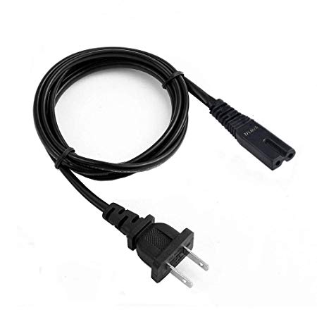 [UL Listed] Power Cord Cable Compatible Brother CS-6000I, Husqvarna Viking, Pfaff Sewing Machine 18 AWG 2 Prong 6 FT