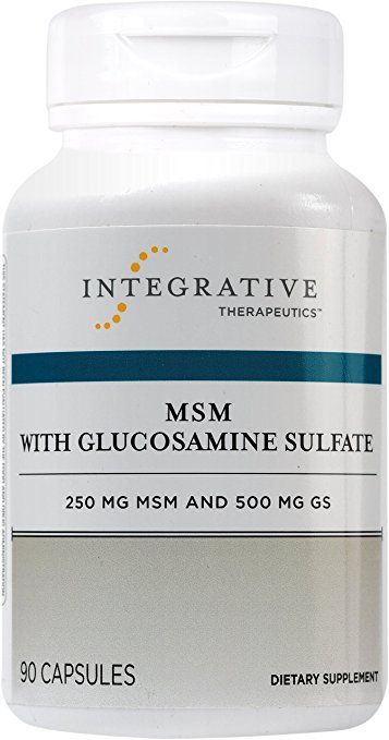 Integrative Therapeutics - MSM with Glucosamine Sulfate - Support Healthy Joint Cartilage - 250 mg MSM and 500 mg GS - 90 Capsules