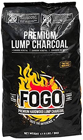 FOGO 17.6-POUND PREMIUM HARDWOOD LUMP CHARCOAL BLACK BAG