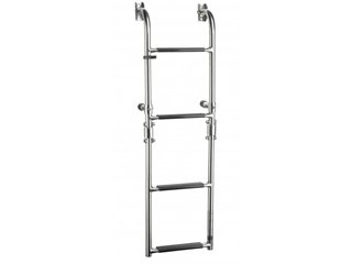 4 Steps Stainless Steel Boarding Stern/transom Mount Boat Ladder - Five Oceans