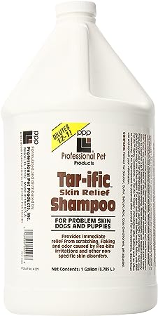 PPP Tar-ific Skin Relief Dog Shampoo, 1-Gallon