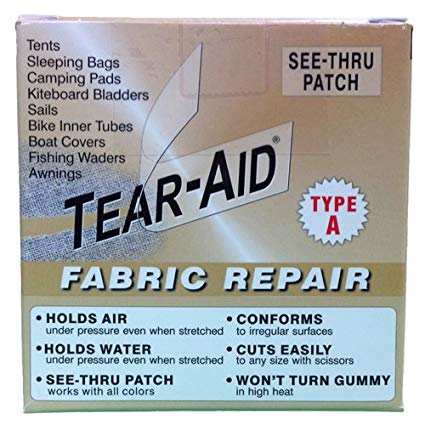 Tear-Aid Repair Type A Fabric Repair Kit (2 Pack), 3 x 5'