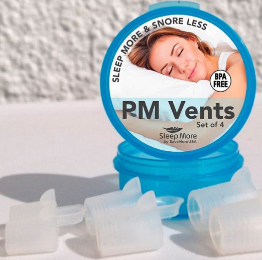Sleep More - PM Vents in 4 Unique Sizes The Breath Easy Comfortable Nasal Ducts
