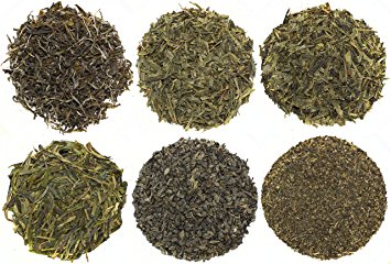 Loose Leaf Green Tea Sampler, Exotic and Rare Green Tea Loose Leaf Tea Variety Pack, Dragon Well, Gunpowder, Sencha, and More, Loose Tea Sampler