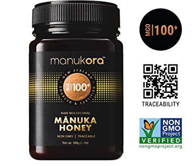 Manukora MGO 100  Multifloral Raw Manuka Honey (500g/1.1lb) - Authentic Non-GMO New Zealand Honey, Traceable from Hive to Hand