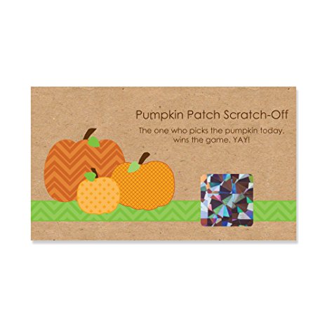 Pumpkin Patch - Fall & Halloween Party Game Scratch Off Cards - 22 Count