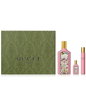 Gucci Flora Gorgeous Gardenia 3 Piece Set Eau de Parfum for Women (3.3 fl. oz   0.33 fl. oz.   0.17 fl. oz.)