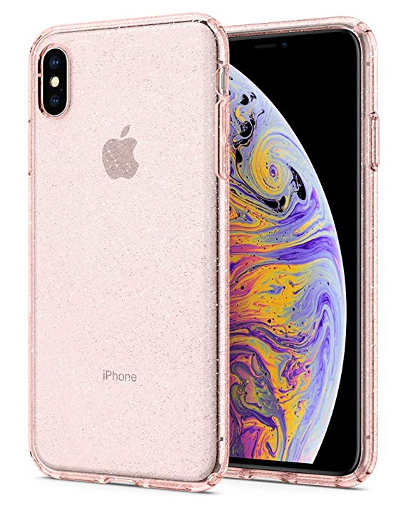 Spigen Liquid Crystal Designed for Apple iPhone XS MAX Case (2018) - Glitter Rose Quartz