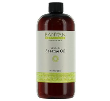 Banyan Botanicals Sesame Oil, Certified Organic, 16 oz - Pure, Unrefined - The Most Traditional of All Oils Used in Ayurveda, Good for Vata and Kapha