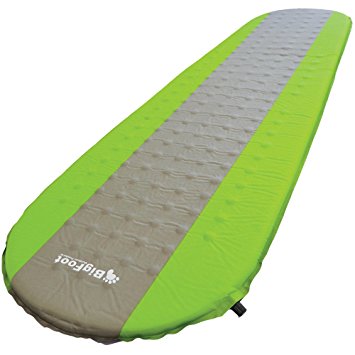 BigFoot Outdoor – Self-Inflating Lightweight Foam Sleeping Pad, Great for Camping, Hiking & Trekking